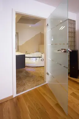 Ein Badezimmer in der Unterkunft Landhaus Kaltenborn