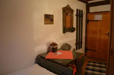 Ein Bett oder Betten in einem Zimmer der Unterkunft zum Frongut
