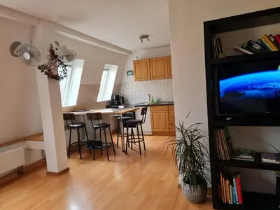 TV/Unterhaltungsangebot in der Unterkunft Stadtflitzerbude