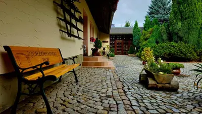 Ein Garten an der Unterkunft Richzenhainer-Hof