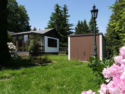 Ein Garten an der Unterkunft Ferienhaus Maxen
