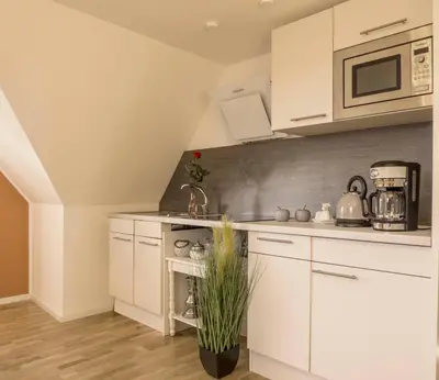 Küche/Küchenzeile in der Unterkunft Ferienapartments Gohrisch Villa Schönblick