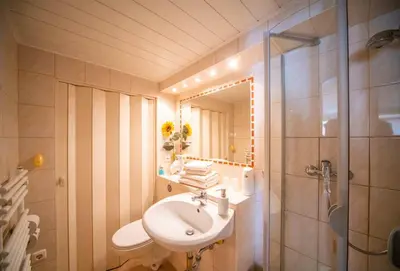 Ein Badezimmer in der Unterkunft Ferienwohnung Kopprasch