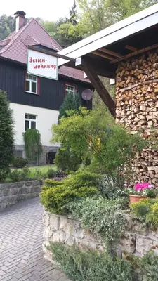 Das Gebäude in dem sich die Ferienwohnung befindet