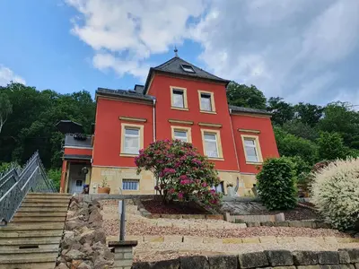 Das Gebäude in dem sich die Ferienwohnung befindet