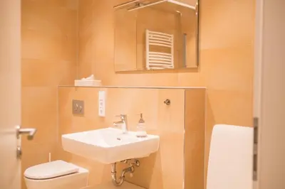 Ein Badezimmer in der Unterkunft Schöne Wohnung am Dresdner Zwinger