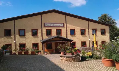Das Gebäude in dem sich die Pension befindet
