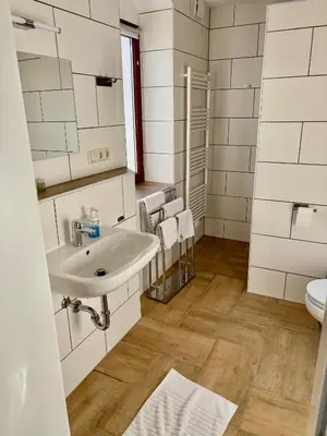 Ein Badezimmer in der Unterkunft Kornkäfer Kleinmockritz