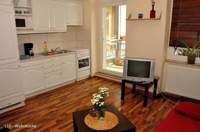 Küche/Küchenzeile in der Unterkunft Haus Ludwig