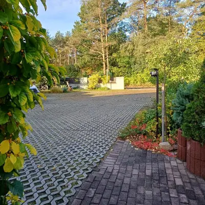 Ein Garten an der Unterkunft Pension Mark