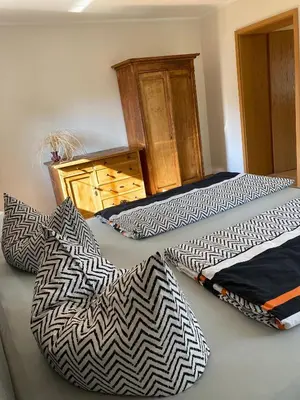 Ein Sitzbereich in der Unterkunft Ferien in Sachsen