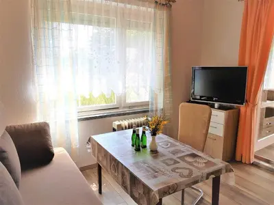 TV/Unterhaltungsangebot in der Unterkunft Bungalow Krzyzaniak