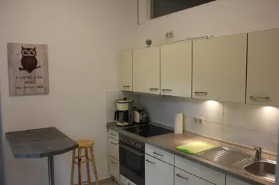 Küche/Küchenzeile in der Unterkunft Ferienwohnung Bonita