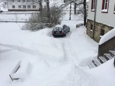 Postamt Lauenstein im Winter