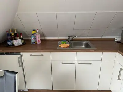 Küche/Küchenzeile in der Unterkunft Ferienwohnungen Rehn
