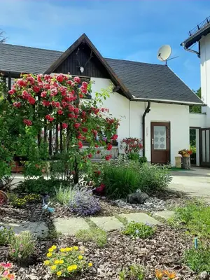 Ein Garten an der Unterkunft Ferienhaus Schoene