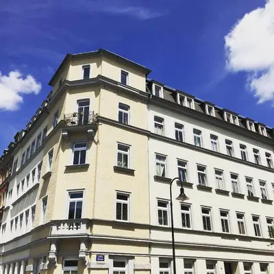 Das Gebäude in dem sich die Ferienwohnung befindet