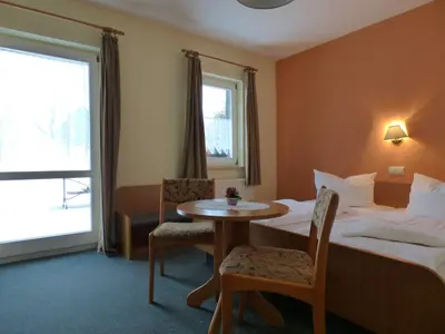 Ein Bett oder Betten in einem Zimmer der Unterkunft Gasthof zum Fürstenthal