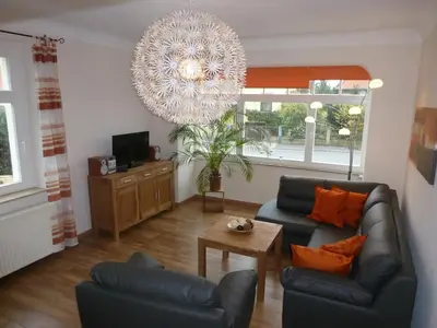 Ein Sitzbereich in der Unterkunft Ferienwohnung Hohaus Dresden