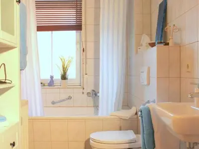Ein Badezimmer in der Unterkunft Exklusive Ferienwohnung an der Elbe