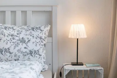 Ein Bett oder Betten in einem Zimmer der Unterkunft Gemütliches Apartment 10min zur Neustadt Privatparkplatz