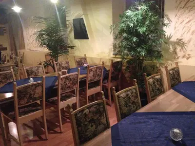 Ein Sitzbereich in der Unterkunft Hostel im Osterzgebirge