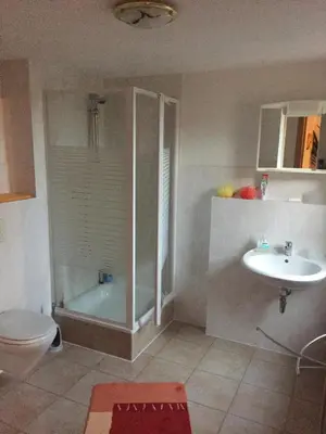 Ein Badezimmer in der Unterkunft Pension Jahn