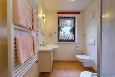 Ein Badezimmer in der Unterkunft Hotel Dachsbaude & Kammbaude