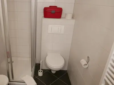 Ein Badezimmer in der Unterkunft Hotel Dachsbaude & Kammbaude