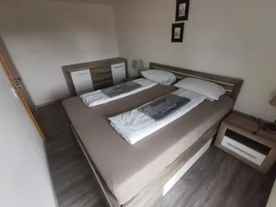Ein Bett oder Betten in einem Zimmer der Unterkunft Apartment Bürgerstraße, 50 q.m.