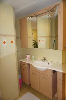 Ein Badezimmer in der Unterkunft Ferienwohnung Albrecht Sonnendeck