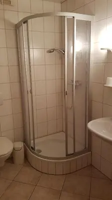 Ein Badezimmer in der Unterkunft Ferienwohnung in der Sächsischen Schweiz