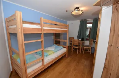 Ein Bett oder Betten in einem Zimmer der Unterkunft Landgasthof & Hotel Köhlerhütte