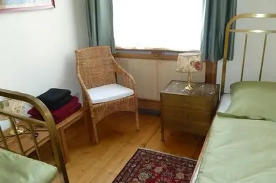 Ein Sitzbereich in der Unterkunft Ferienwohnungen Villa Haniel Julius