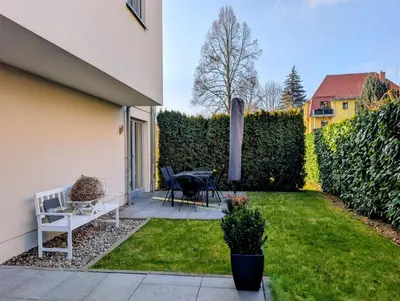 Ein Garten an der Unterkunft Quartier L (Loschwitz)