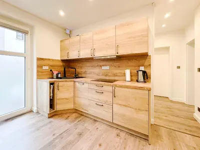 Küche/Küchenzeile in der Unterkunft Ferienwohnung1 Grimma