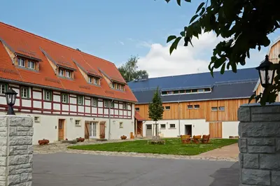 Das Gebäude in dem sich die Ferienwohnung befindet