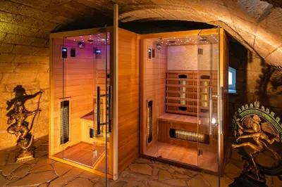 Ein Badezimmer in der Unterkunft Rathener Hof by STEIGER Hotels
