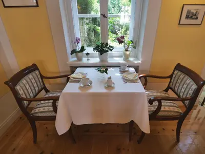 Ein Sitzbereich in der Unterkunft Hotel Martha Dresden