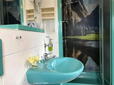 Ein Badezimmer in der Unterkunft Pension 19