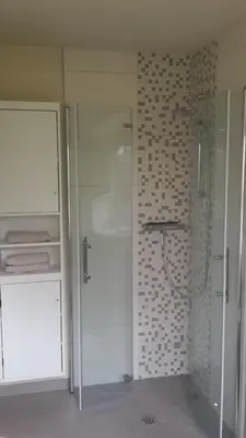 Ein Badezimmer in der Unterkunft Ferienwohnung 