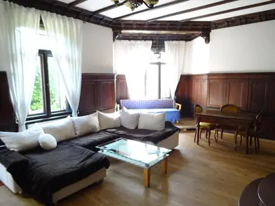 Ein Sitzbereich in der Unterkunft Villa Bellevue Dresden