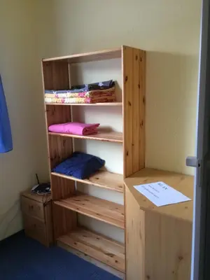 Ein Etagenbett oder Etagenbetten in einem Zimmer der Unterkunft Haus Sonnenstein