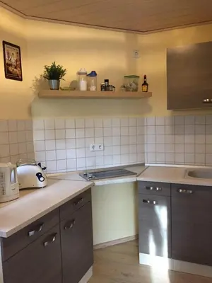 Küche/Küchenzeile in der Unterkunft Ferienwohnung Schmidt 2