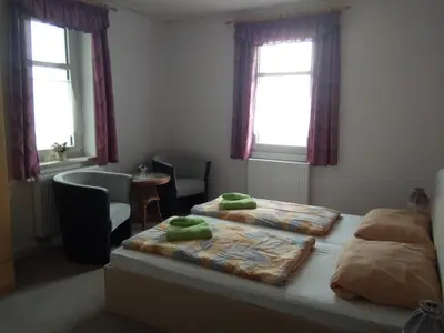 Ein Bett oder Betten in einem Zimmer der Unterkunft Haus Waldeck