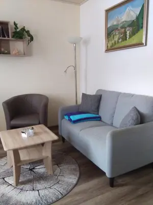 Ein Sitzbereich in der Unterkunft Haus Waldeck