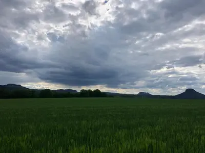 Naturlandschaft in der Nähe des Ferienhauses
