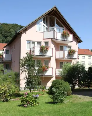 Das Gebäude in dem sich das Hotel befindet