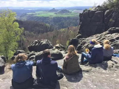 Naturlandschaft in der Nähe der Ferienwohnung