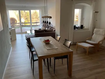 Ein Sitzbereich in der Unterkunft Landhaus Böhmer, Ferienwohnung Gohrisch